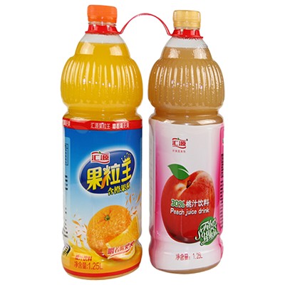 汇源(huiyuan) 果汁饮料(果粒王橙味1.25l*1 纤果园桃