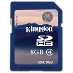 金士顿（Kingston）8GB Class4 SD存储卡