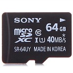 索尼（SONY）64GTF(MicroSDXC )UHS-1高速存储卡读速70Mb/S（Class10）