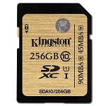 金士顿（Kingston）256GB UHS-I Class10SD高速存储卡（读速90Mb/s)土豪金