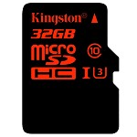 金士顿（Kingston）32GBUHS-IU3Class10TF(MicroSD)高速存储卡读速90MBS写入80MBS