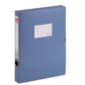 齐心（COMIX）A1248 粘扣档案盒/文件盒/资料盒A4 35mm 蓝色