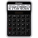 齐心（COMIX）C-8S 计算器 苹果系列时尚办公计算器 单台 黑色