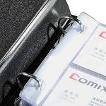 齐心（COMIX）A1610 大容量商务名片册 二段四格 240枚 黑色