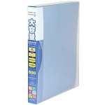 齐心（COMIX）SC600 大容量活页名片册 二段十格 600枚 蓝色