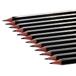 三菱（Uni） 9800 三菱铅笔HB绘图铅笔 绘画素描铅笔 多灰度 采用美国上等杉木及石墨结晶制造，不易折断。有１４种硬度可以选择。相关型号：6B、5B、4B、3B、B、HB、F、H、2H、3H、4H、5H、6H  12支/装