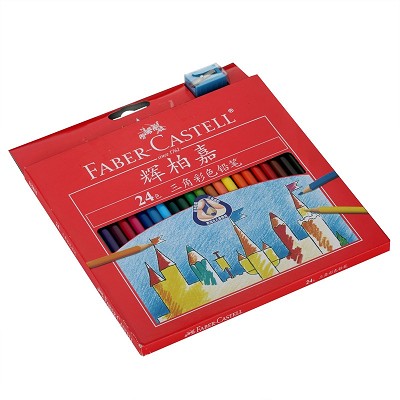 辉柏嘉(faber-castell)115855 24色三角彩色铅笔