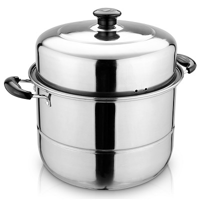 拜格(bayco) bg1016 二层蒸锅32cm不锈钢双层蒸锅