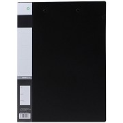 金得利（KINARY）AF605 A4文件夹双夹强力夹资料夹 黑色