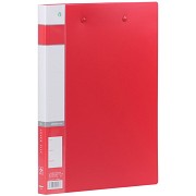 金得利（KINARY）AF605 A4文件夹双夹强力夹资料夹 红色