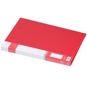 金得利（KINARY）AF605 A4文件夹双夹强力夹资料夹 红色