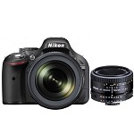 尼康（Nikon）D5200 单反双头套机（18-105+50/1.8D镜头）
