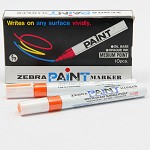 斑马（ZEBRA）MOP-200M 大漆油笔 修补笔 涂鸦笔 2.8mm 2支装 橙色