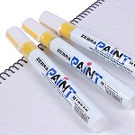 斑马（ZEBRA）MOP-200M 大漆油笔 修补笔 涂鸦笔 2.8mm 5支装 黄色