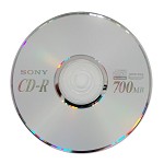 索尼（SONY）CD-R 48速 桶装 空白光盘 刻录盘 车载CD音乐盘 10片