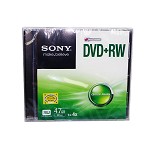 索尼（SONY）DVD+RW 4速 4.7G 可重复擦写 刻录盘 空白光盘单片