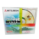 三菱（MITSUBISHI）D9 8.5G DVD+R DL 空白光盘 单片厚盒装刻录