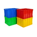 云峰 加厚塑料周转箱 仓库物料分类整理箱 堆码储物物流箱 子心选特价