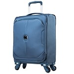 法国大使牌（Delsey）00324580122 拉杆箱 登机箱 旅行箱 20寸 钢蓝色 涤纶材质 TSA密码锁 可拆卸万向轮