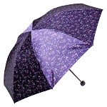 天堂伞 308T 花色丁高密聚酯防紫外线三折钢伞晴雨伞 藏青小花