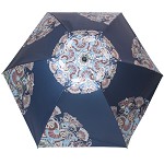 天堂伞 31005E 碳纤中国风华彩流年黑色彩胶三折晴雨伞太阳伞 藏青