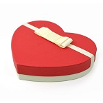 柯柯安（KEKEAN） 时尚爱心形巧克力盒  7粒装巧克力礼物包装盒  红色盖款