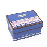 柯柯安（KEKEAN） 时尚铁塔长方形礼品盒 生日礼物盒 手表小号礼物包装盒  蓝色 大号14.5*10*7.5cm