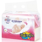 心相印(Xin Xiang Yin )  XYC080+DT1120 湿巾 婴儿润肤系列80片装+婴用型抽纸 促销装