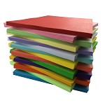 易利丰(ELIFO) 80克彩色复印纸 彩色纸 手工纸 手工折纸 打印纸 儿童益智剪纸折纸 亮桔红 A3