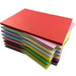 易利丰(ELIFO) 80克彩色复印纸 彩色纸 手工纸 手工折纸 打印纸 儿童益智剪纸折纸 亮桔红 A3