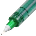 白雪（snowhite）PVN-159 彩色0.38mm直液式签字笔 绿色 12支装
