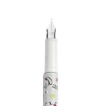 白雪（snowhite）FP-5008 直液式换囊钢笔 粉色笔杆 黑色墨水 单支装