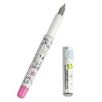 白雪（snowhite）FP-5008 直液式换囊钢笔 粉色笔杆 黑色墨水 单支装
