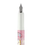 白雪（snowhite）FP02 直液式换囊钢笔 粉色笔杆 墨蓝墨水 单支装