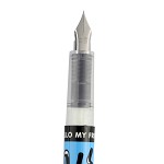 白雪（snowhite）FP06 直液式换囊钢笔 蓝色笔杆 黑色墨水 单支装