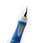 白雪（snowhite）FP-5020 直液式换囊钢笔 蓝色笔杆 墨蓝墨水 单支装