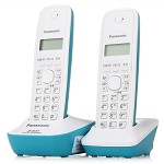 松下（Panasonic） KX-TG12CN-2 数字无绳双子机电话机 湖水蓝