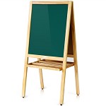 得力（deli）7894 A型架双面磁性儿童画板/画架/学生白板/粉笔绿板 （停产）