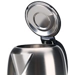 美的（Midea）WSJ1703b 电水壶 304不锈钢电热水壶 1.7L容量 6D全钢烧水壶