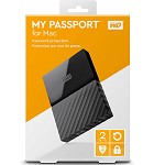 西部数据（WD）New My Passport 2TB 2.5英寸 经典黑 移动硬盘 WDBYFT0020BBK-CESN 移动储存设备