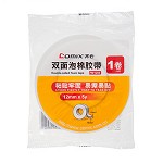 齐心（COMIX）PM1205 双面泡棉胶带 白色 10卷装