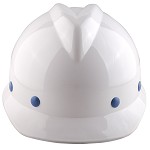 新越昌晖 B11003-1 安全帽 ABS V型 工地头盔 工程防护抗冲击高强度防砸透气加强版（白色）