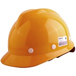 新越昌晖 B11003-2 安全帽 ABS V型 工地头盔 工程防护抗冲击高强度防砸透气加强版（黄色）