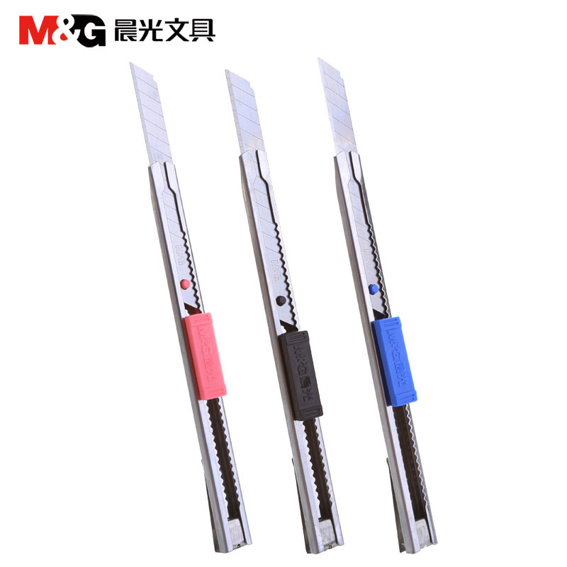 晨光(m&g)ass91314 美工刀金属9mm 颜色随机
