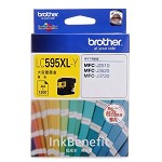 兄弟（brother）LC-595XLY 黄色墨盒 1200页打印量 适用于兄弟 MFC-J3720/MFC-J3520 单支装