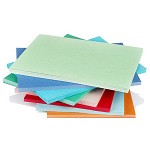 奥图 A4 皮纹封面云彩卡纸 手工装订标书封皮硬卡纸 230g 蓝色 100张/包 特种纸