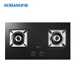 老板（ROBAM）JZT-56B0 天然气嵌入式燃气灶 防爆玻璃面板 4.2kW大火力 双眼灶 黑色