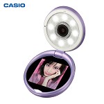 卡西欧（CASIO）TR-M10 美颜自拍神器（美光小影棚、便携粉饼外观、9灯【光美颜】技术）华丽紫
