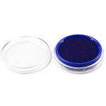 晨光（M&G）AYZ97512 财务圆形透明盖章印泥 1个装 蓝色