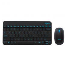 罗技（Logitech）MK245 Nano 窄边框无线键盘 黑蓝